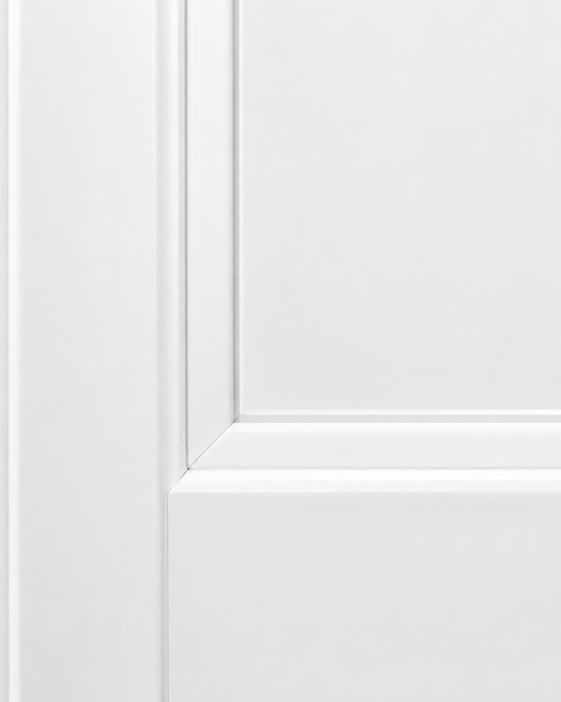 Smooth white uPVC window frame finish
